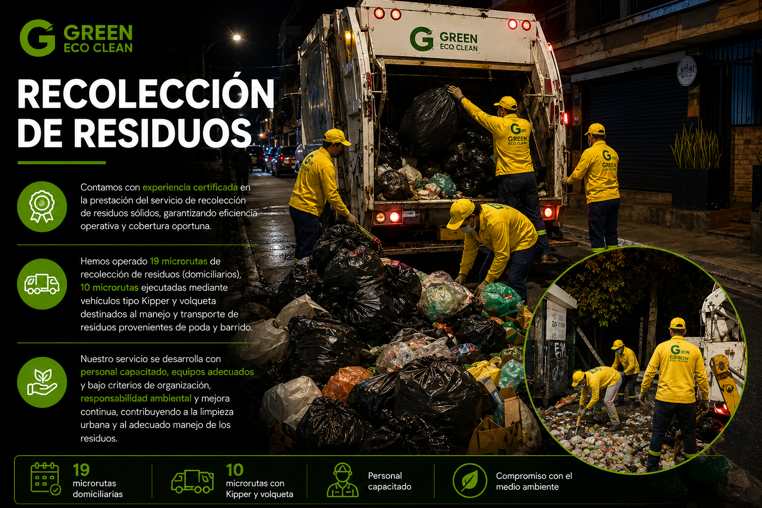 Recolección de residuos sólidos — microrrutas y logística operativa